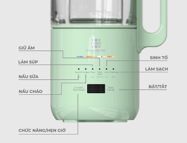 MÁY LÀM SỮA HẠT ĐA NĂNG HAWONKOO - LIÊN HỆ ĐỂ ĐƯỢC GIÁ TỐT