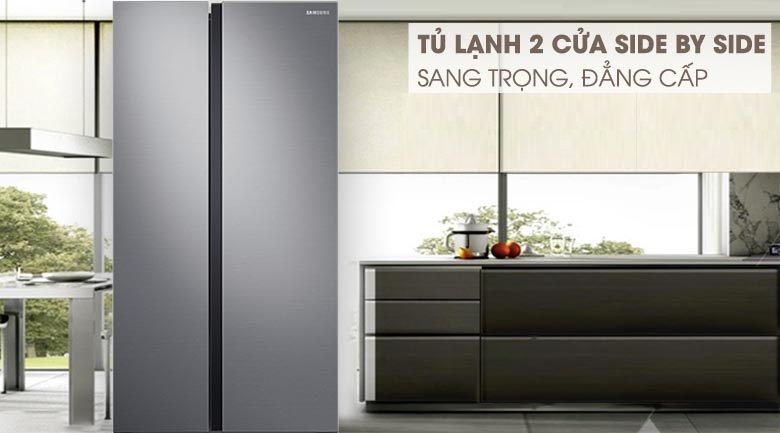 Tủ lạnh Samsung RS62R5001M9/SV Inverter 647 lít màu bạc