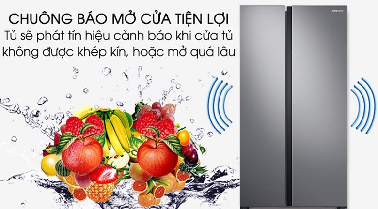 Tủ lạnh Samsung RS62R5001M9/SV Inverter 647 lít màu bạc