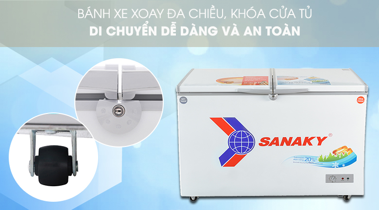 Tủ đông Sanaky VH-3699W1N 260 lít 2 chế độ