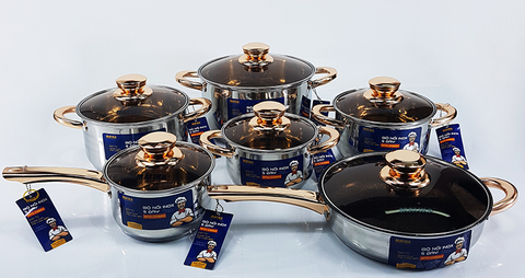 Bộ nồi inox 5 đáy Matika MTK-C0624