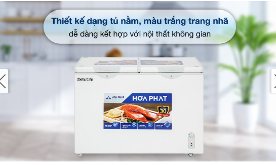 Tủ đông Hòa Phát HPF BD6245.T1 245 Lít , mặt kính