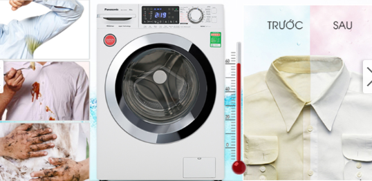 Máy giặt sấy Panasonic NA-V90FC1WVT, 9kg, lồng ngang, màu trắng