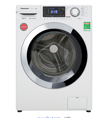 Máy giặt sấy Panasonic NA-V90FC1WVT, 9kg, lồng ngang, màu trắng