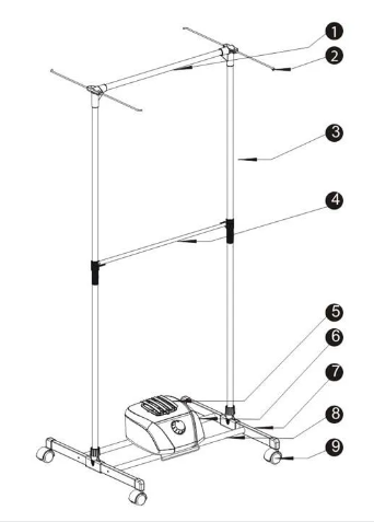 Tủ sấy quần áo Kangaroo KG332 1000W