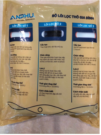 Bộ Lõi Lọc Thô 1 2 3 An Phú AP-06