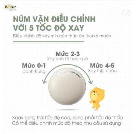 Máy xay cầm tay đa năng Bear JBQ-B50E1