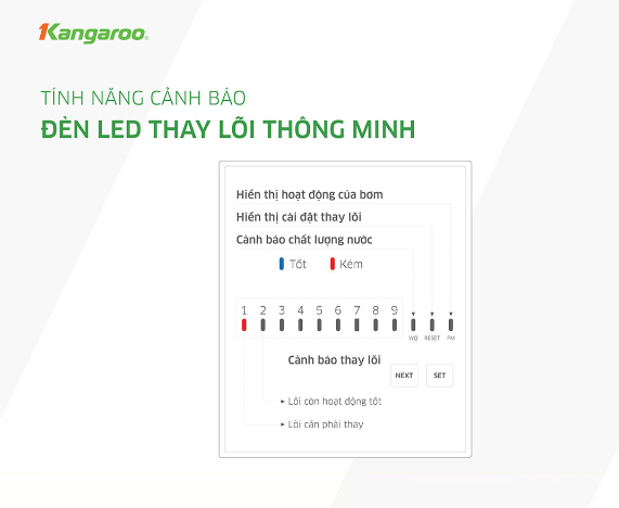 Máy lọc nước Kangaroo Infinity nóng lạnh KG10A2I