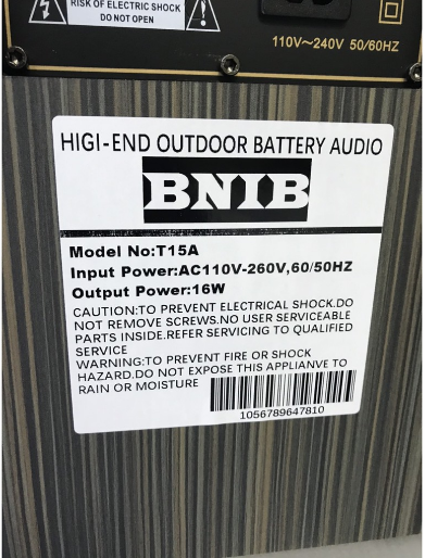 LOA KÉO T15 BNIB BASS 40