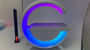 LOA BLUETOOTH CHỮ G kiêm SẠC KHÔNG DÂY tích hợp ĐÈN LED ĐỔI MÀU  BT2301 - Hàng Chính Hãng