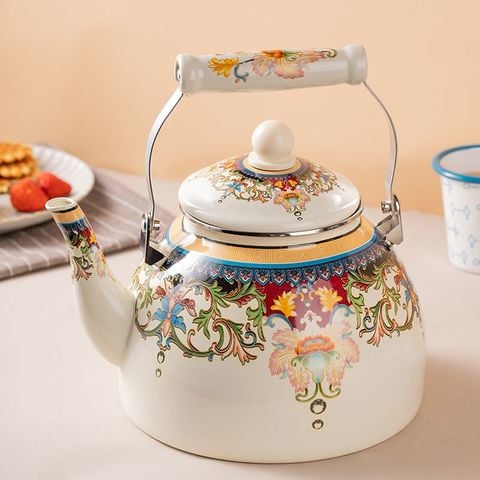 ẤM ĐUN NƯỚC PHA TRÀ TRÁNG MEN HOÀ VĂN - LIÊN HỆ ĐỂ ĐƯỢC GIÁ TỐT