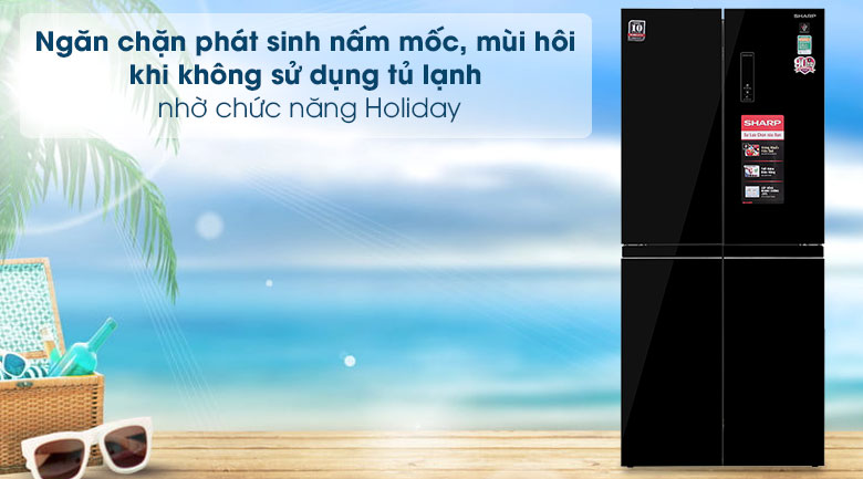 Tủ lạnh Sharp inverter 525 lít SJ-FXP600VG-BK