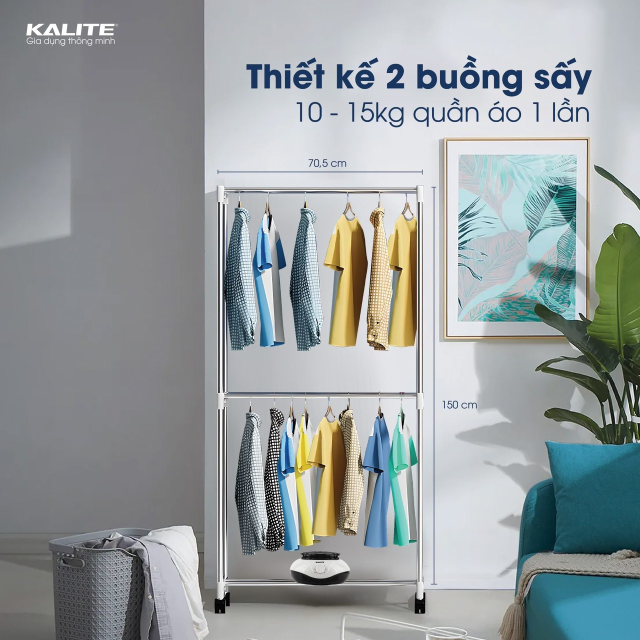 Tủ sấy quần áo Kalite KL6660 - liên hệ để được giá tốt