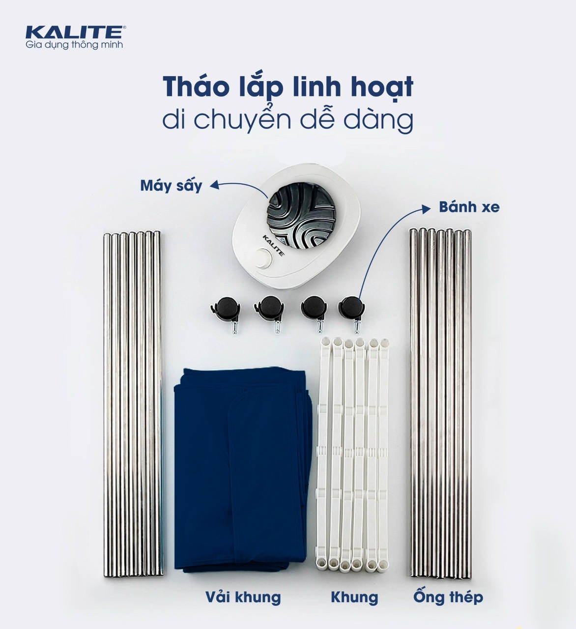 Tủ sấy quần áo Kalite KL6660 - liên hệ để được giá tốt