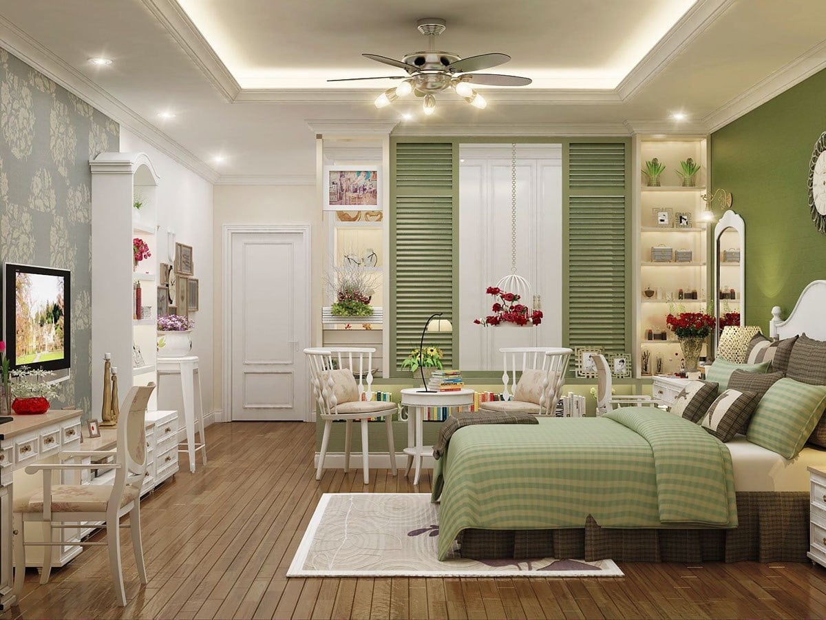 Thiết kế phòng ngủ với diện tích 16M2