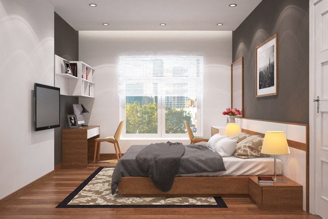 Thiết kế phòng ngủ với diện tích 16M2