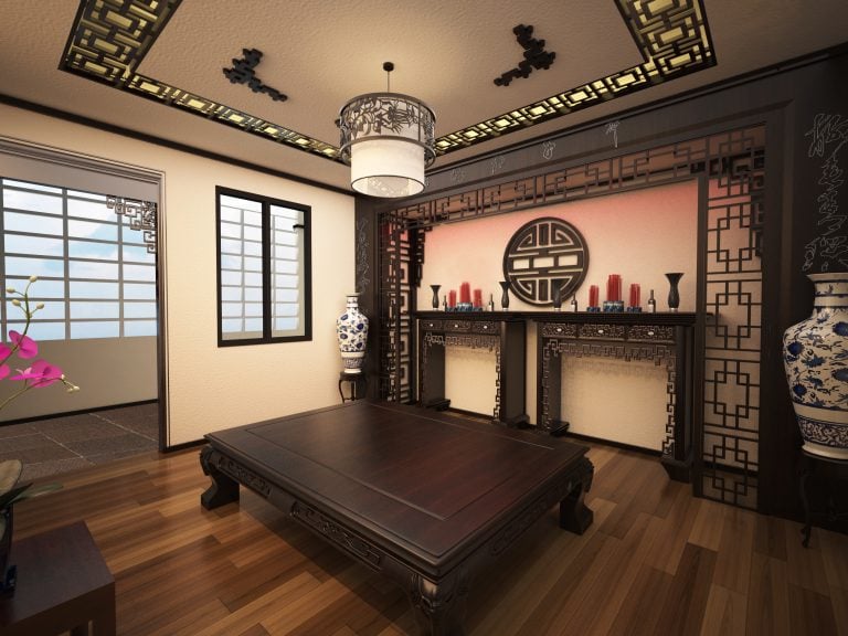 Thiết kế phòng thờ cho nhà ống