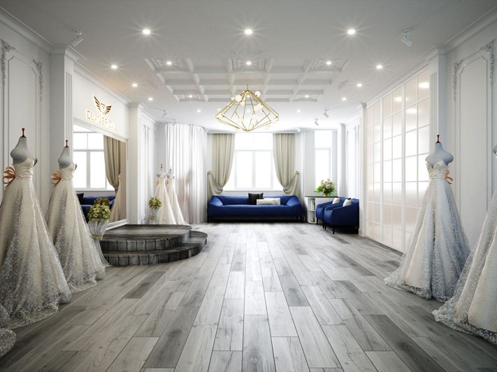 Thiết kế showroom áo cưới đẹp - bí quyết thành công