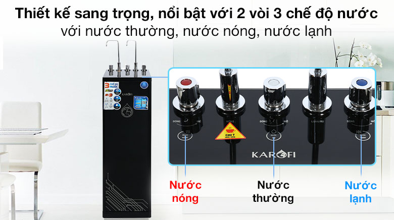 Máy lọc nước Karofi KAD-D66 11 lõi RO nóng nguội lạnh