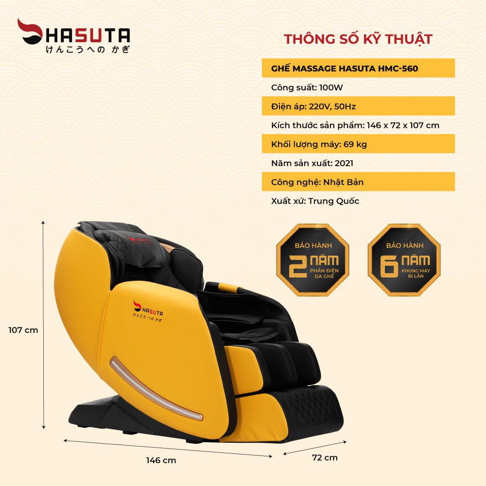 Ghế massage HASUTA HMC-560