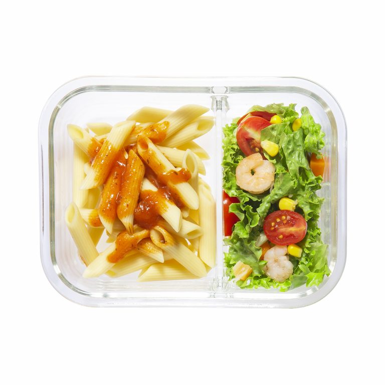 Hộp thủy tinh chữ nhật Nikko Inochi 1520 ml (2 ngăn)