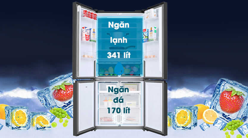 Tủ lạnh Toshiba inverter 511 lít GR-RF610WE-PGV(22)-XK