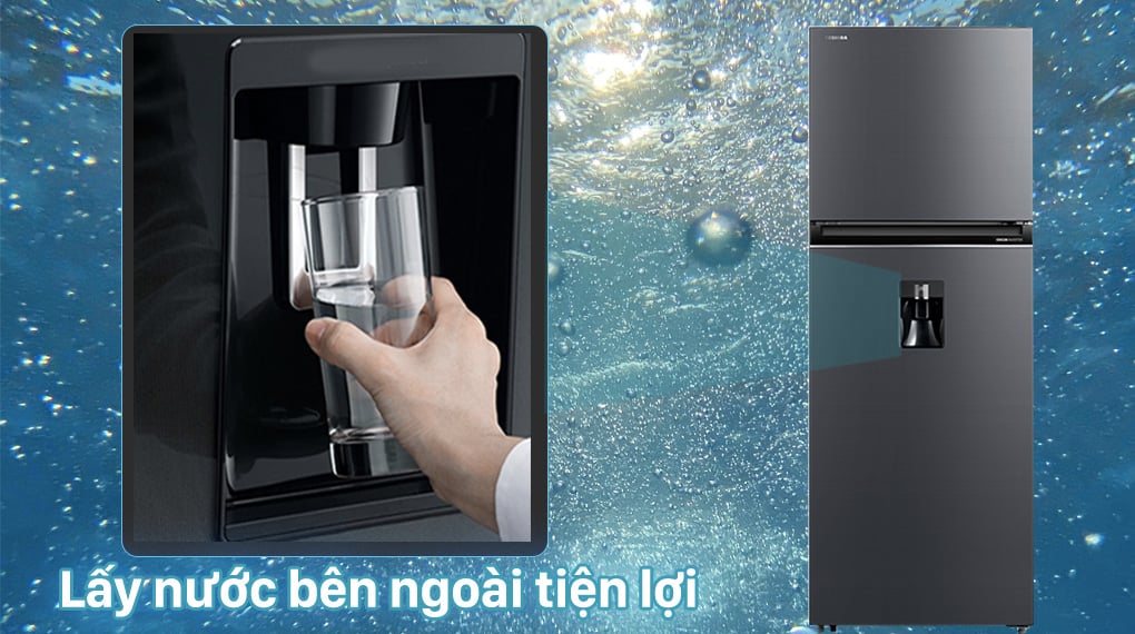 Tủ lạnh Toshiba inverter 311 lít GR-RT395WE-PMV(06)-MG