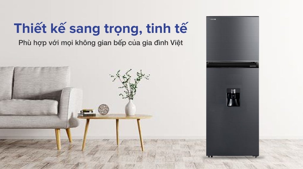 Tủ lạnh Toshiba GR-RT325WE-PMV(06)-MG 249L lấy nước ngoài Inverter