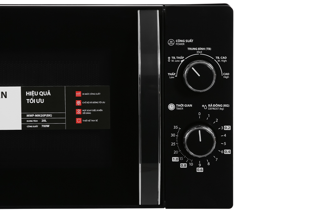 LÒ VI SÓNG TOSHIBA MWP-MM20P(BK) 20LÍT, MÀU ĐEN 700W - LIÊN HỆ ĐỂ ĐƯỢC GIÁ TỐT