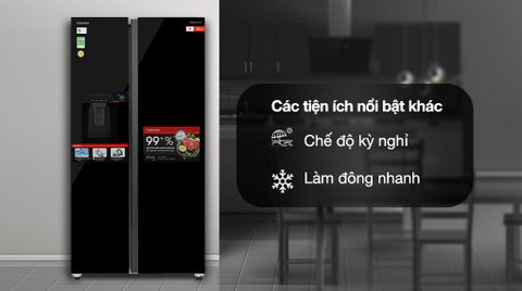 TỦ LẠNH TOSHIBA SIDE BY SIDE GR-RS755WIA-PGV(22)-XK Inverter 568 lít