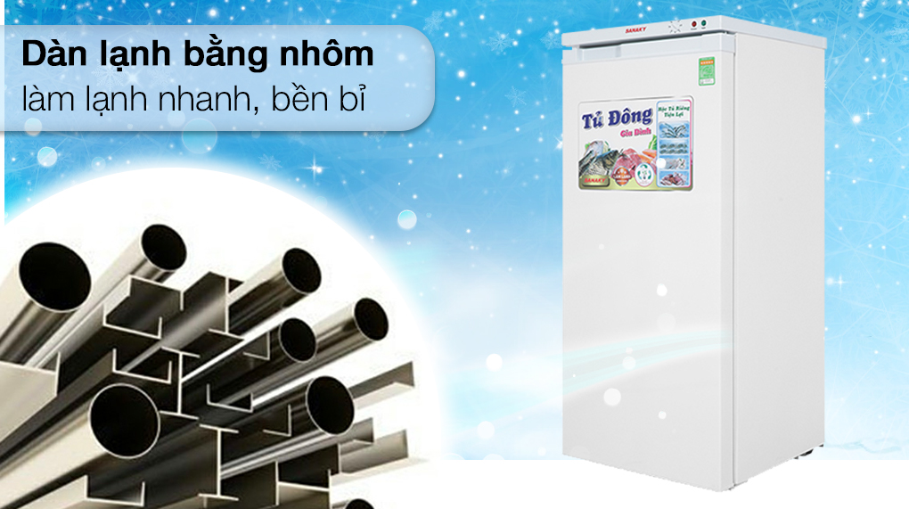 Tủ đông Sanaky TD-VH180VD, 150 lít