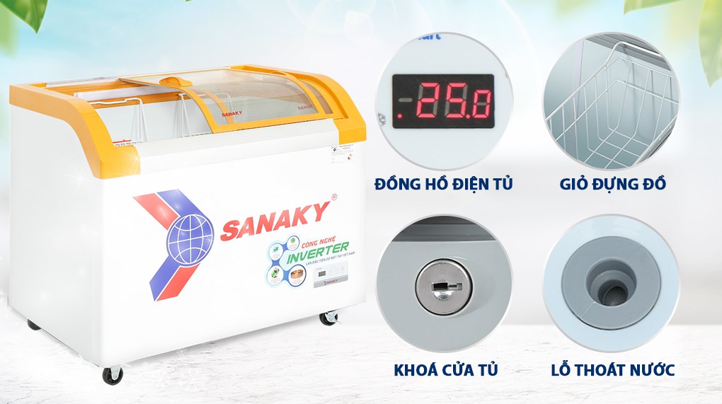 Tủ Đông Sanaky Inverter 280 lít VH-3899K3B 1 chế độ