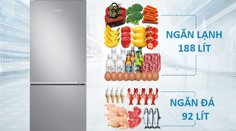 Tủ lạnh Samsung RB27N4010S8/SV 280l màu bạc