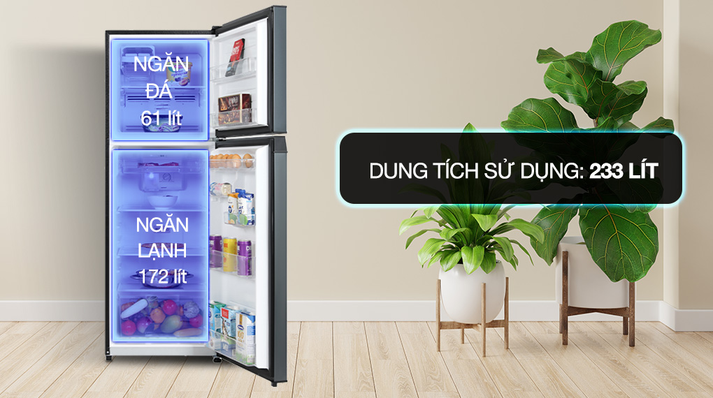 TỦ LẠNH TOSHIBA GR-RT303WE-PMV(52) Inverter 233 lít