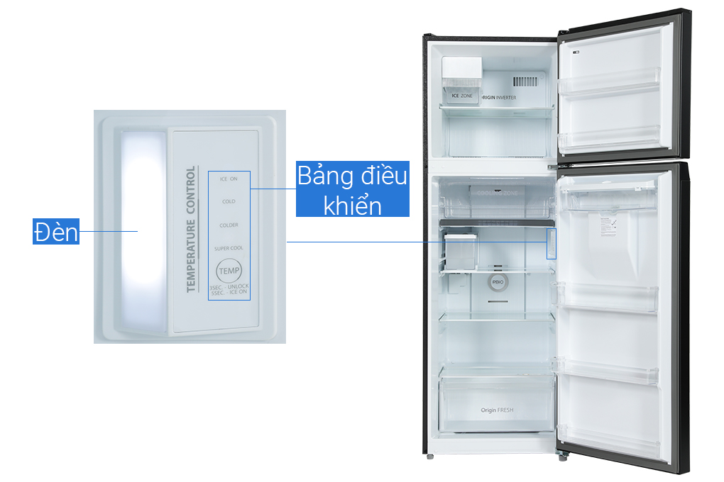 TỦ LẠNH TOSHIBA GR-RT435WEA-PMV(06)-MG, 337L, VÒI NGOÀI, MÀU ĐEN, LÀM ĐÁ TỰ ĐỘNG - LIÊN HỆ ĐỂ ĐƯỢC GIÁ TỐT