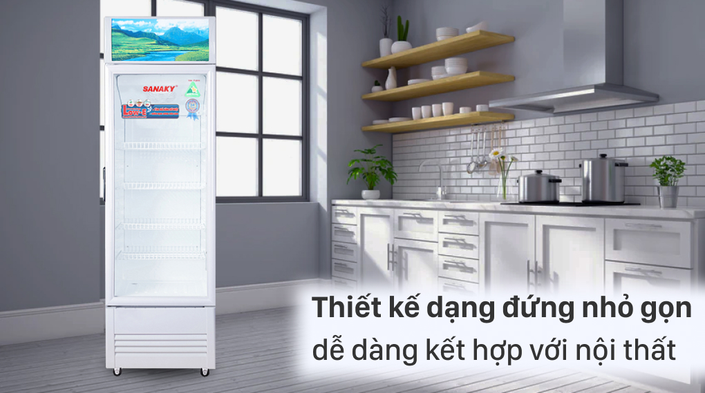 Tủ mát Sanaky VH408K3L Inverter 340 lít
