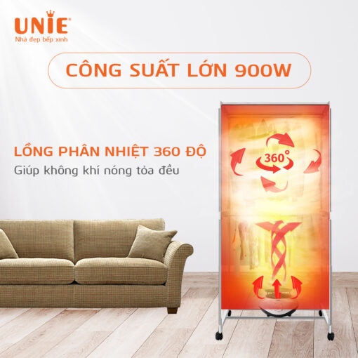 Tủ sấy quần áo UNIE UE-688 kháng khuẩn