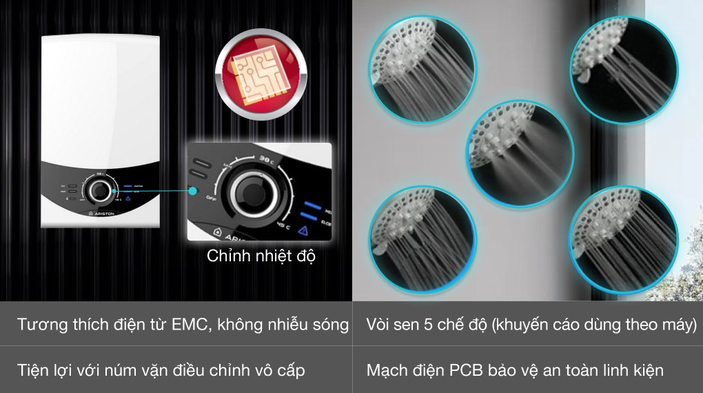 BÌNH NÓNG LẠNH TRỰC TIẾP ARISTON SMC45PE-VN - LIÊN HỆ ĐỂ ĐƯỢC GIÁ TỐT