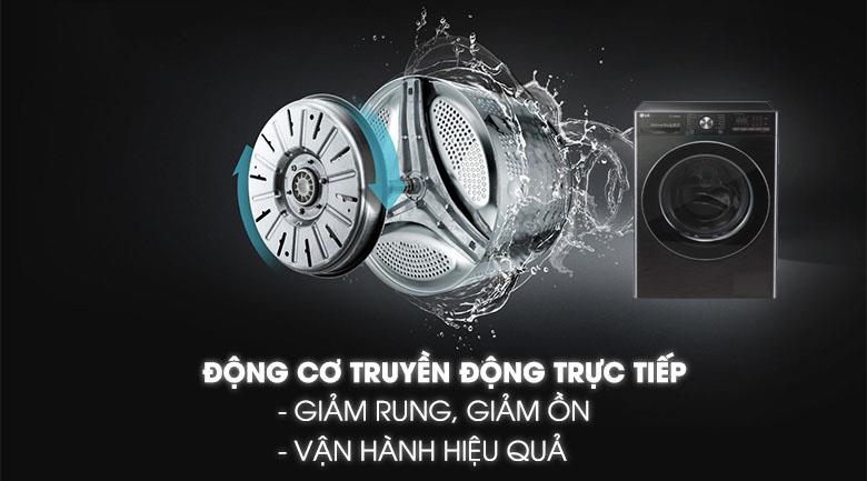 Máy giặt LG 10,5Kg FV1450S2B AI DD lồng ngang màu đen