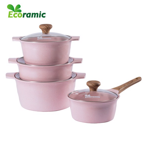 BỘ 4 NỒI ĐÁ ĐÁY TỪ ECORAMIC - LIÊN HỆ ĐỂ ĐƯỢC GIÁ TỐT