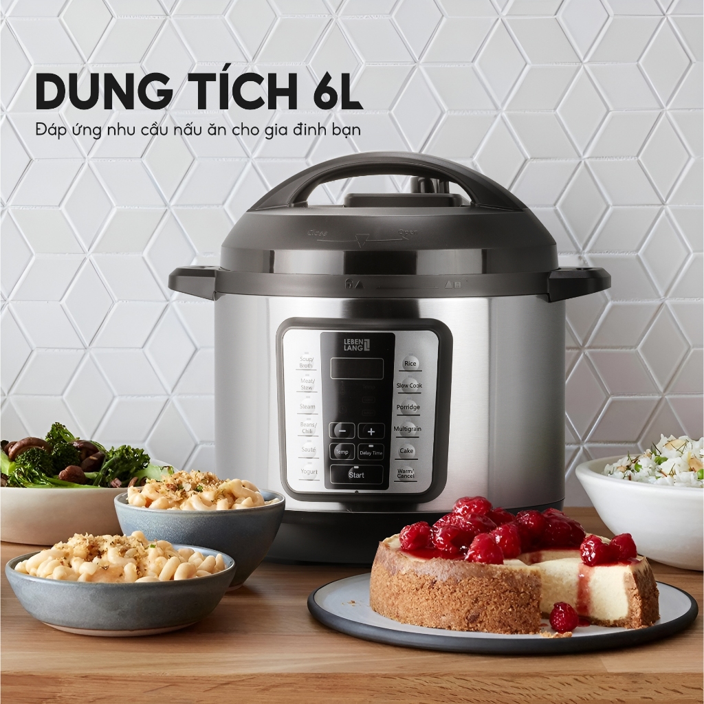 NỒI ÁP SUẤT ĐIỆN ĐA NĂNG LEBENLANG LBL0906, 6L - LIÊN HỆ ĐỂ ĐƯỢC GIÁ TỐT