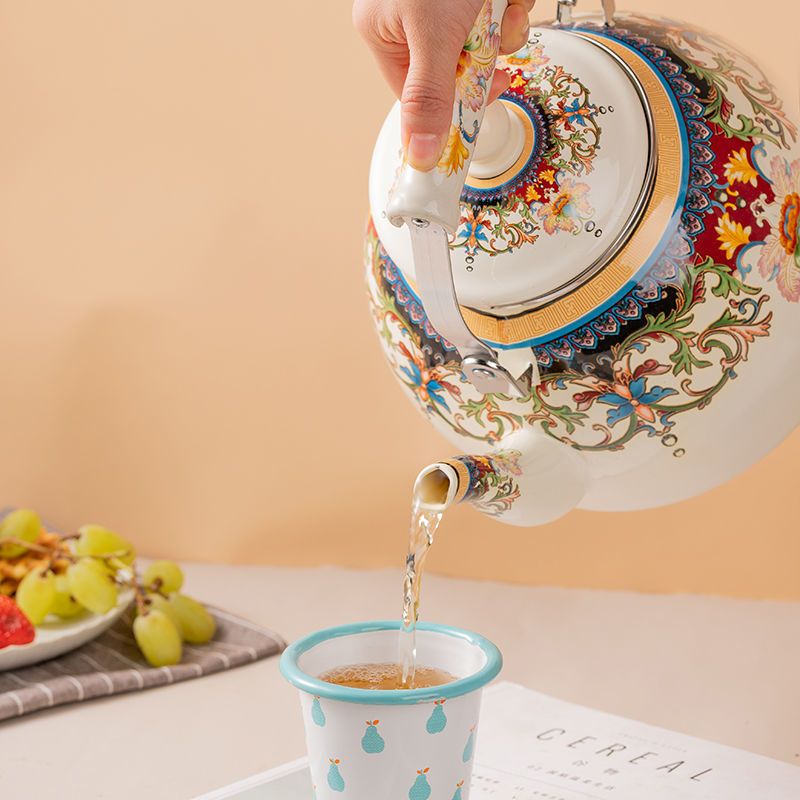 ẤM ĐUN NƯỚC PHA TRÀ TRÁNG MEN HOÀ VĂN - LIÊN HỆ ĐỂ ĐƯỢC GIÁ TỐT