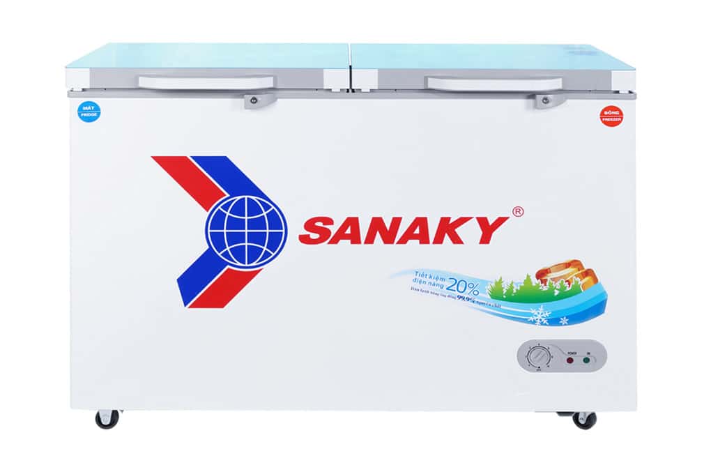 Tủ đông Sanaky VH3699W2KD 270l 2 chế độ kính cường lực-Liên hệ để được giá tốt