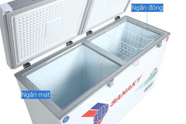 Tủ đông Sanaky VH3699W2KD 270l 2 chế độ kính cường lực-Liên hệ để được giá tốt