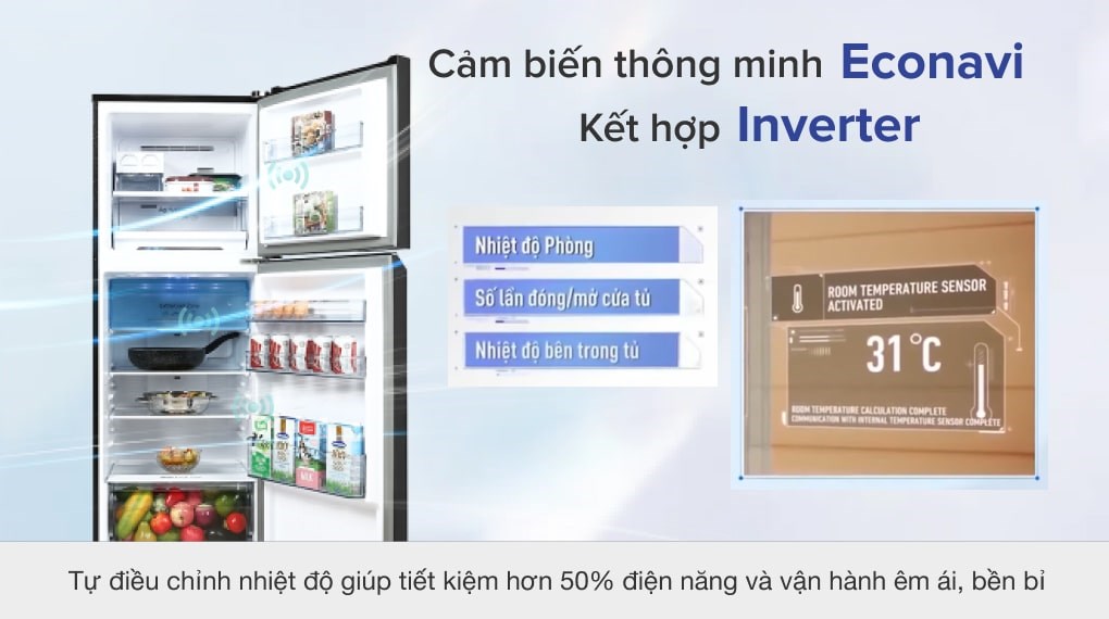 Tủ lạnh Panasonic Inverter 306 lít NR-TV341VGMV -Liên Hệ Để Được Giá Tốt