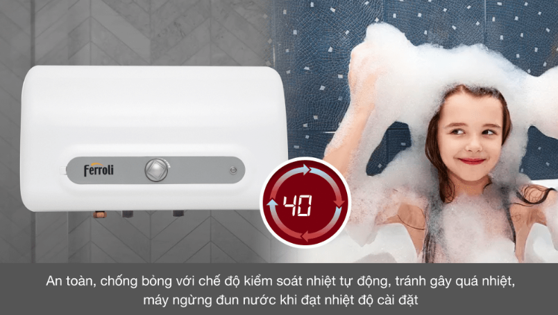 BÌNH NÓNG LẠNH FERROLI QQ EVO ME15 15L NGANG - LIÊN HỆ ĐỂ ĐƯỢC GIÁ TỐT