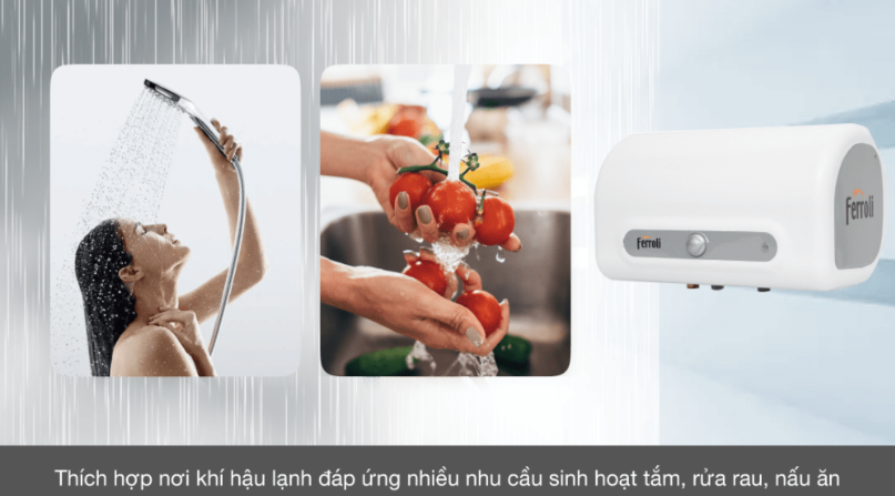 BÌNH NÓNG LẠNH FERROLI QQ EVO ME15 15L NGANG - LIÊN HỆ ĐỂ ĐƯỢC GIÁ TỐT