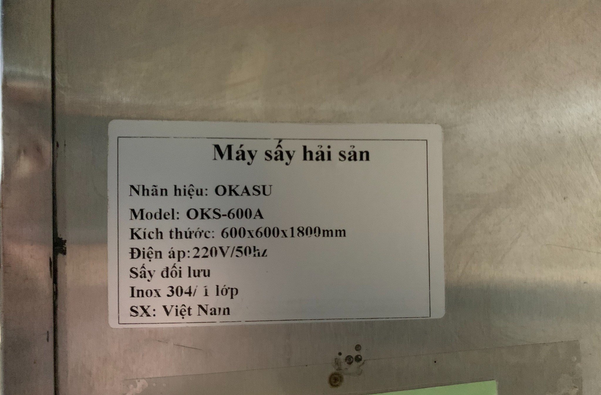 MÁY SẤY HẢI SẢN OKASU OKS-600A - LIÊN HỆ ĐỂ ĐƯỢC TƯ VẤN