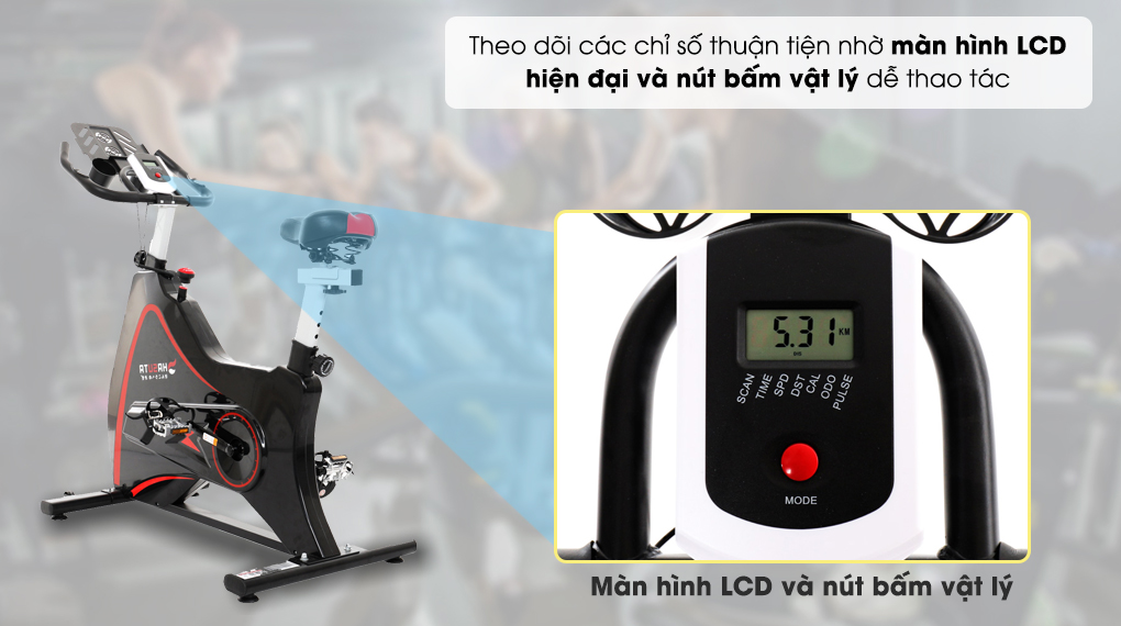 Xe Đạp Tập Thể Dục Hasuta HEB-812