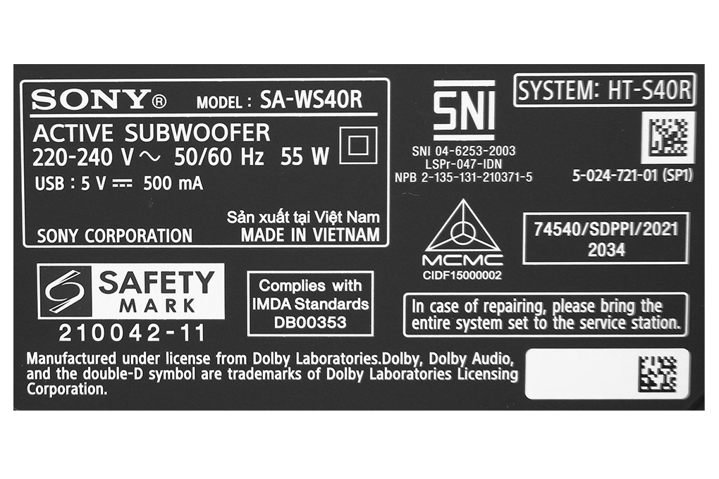BỘ LOA ÂM THANH SONY HT-S40R//Z SP1 - LIÊN HỆ ĐỂ ĐƯỢC GIÁ TỐT